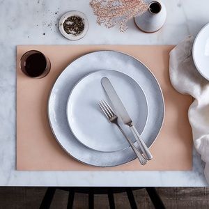 New genuine Leather placemat set of 8 pcs